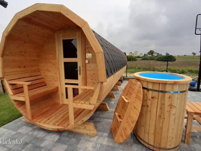 Holiday Home With A Terrace, Sauna, Jacuzzi เมียเลนโก ภายนอก รูปภาพ